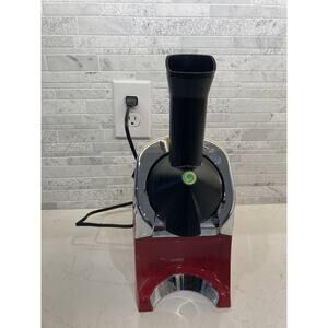 Dole Yonanas RARE Red Ice Cream Frozen Yogurt Maker (MISSING PUSHER) WORKS GREAT